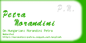 petra morandini business card